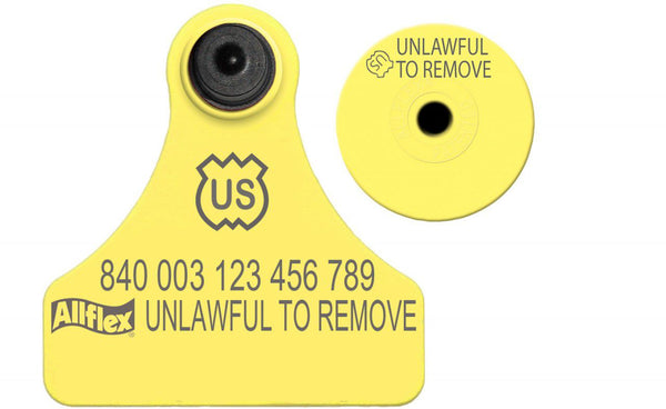 Allflex Allflex USDA Junior (Tamperproof) - Yellow