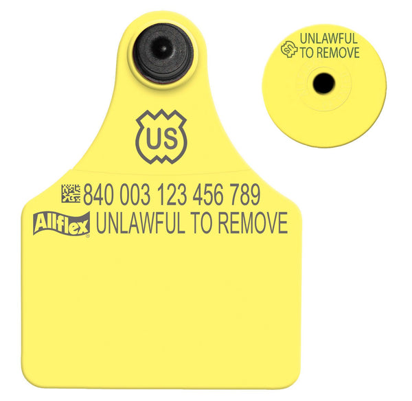 Allflex Allflex USDA Large (Tamperproof) - Yellow