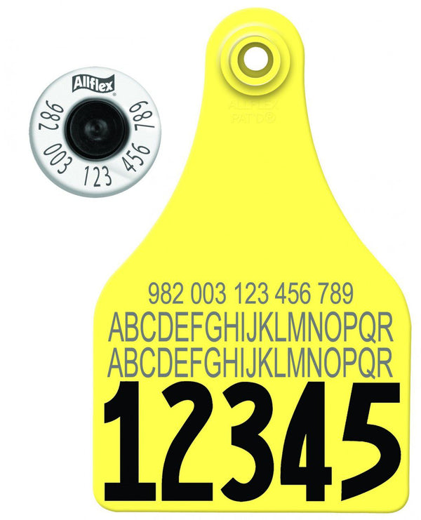Allflex Allflex Super Maxi HDX Matched Pair Set Layout 77 - Yellow