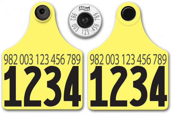 Allflex Allflex Maxi HDX Matched Pair Set Layout 16 (Tamperproof) - Yellow