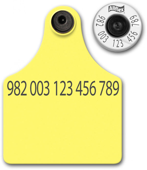 Allflex Allflex Maxi HDX Matched Pair Set Layout 2 (Tamperproof) - Yellow