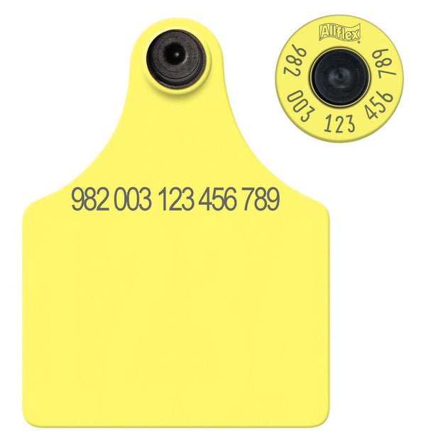 Allflex Allflex Maxi FDX Matched Pair Set Layout 2 (Tamperproof) - Yellow