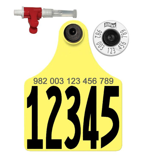 Allflex Allflex TSU Maxi HDX Matched Pair Set Layout 22 (Tamperproof) - Yellow