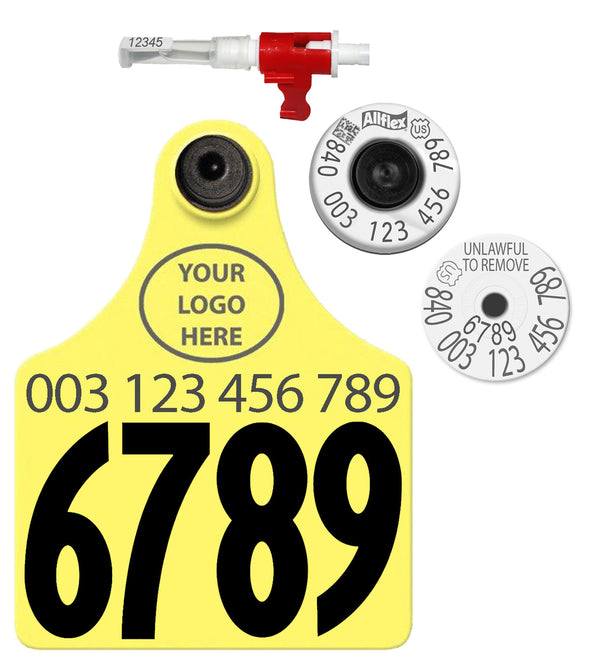 Allflex TSU Maxi USDA HDX EID Tag Layout 3-4 (Tamperproof)
