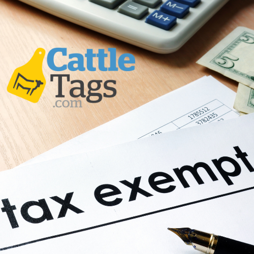 How do I become sales tax exempt with CattleTags.com?