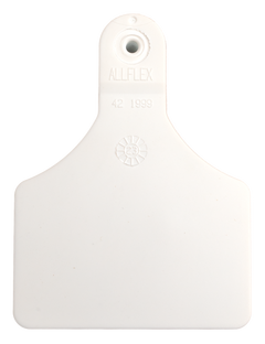 Allflex Pre-Numbered ATAG CALF tags in bags of 25- White