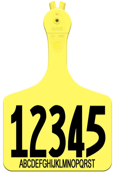 Allflex ATag Feedlot Layout 22 - Yellow | CattleTags.com