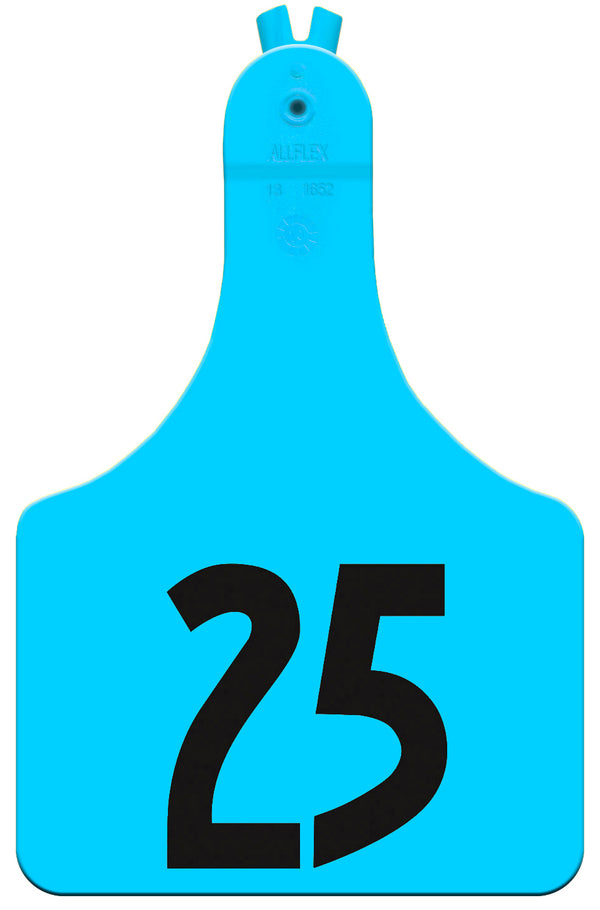 Allflex Pre-Numbered ATAG COW tags in bags of 25- Blue