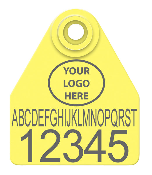 Allflex Medium Layout 18 - Yellow | CattleTags.com