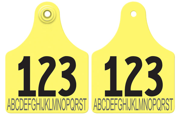 Allflex Maxi Layout 138 - Yellow | CattleTags.com