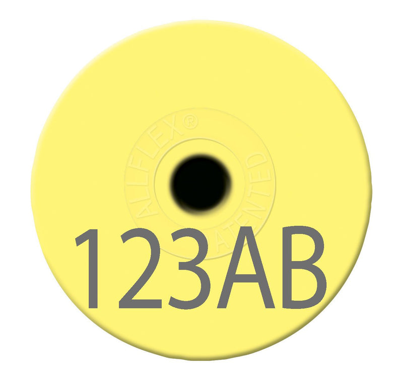 Allflex Small Male Layout 1 - Yellow | CattleTags.com